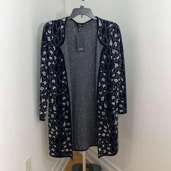 LAST ONE!! New Jones New York Leopard Print Cardigan - Picture 2 of 11